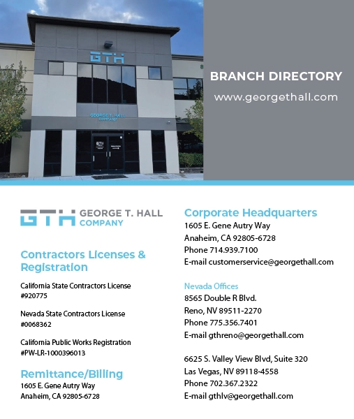 George T. Hall Branch Directory