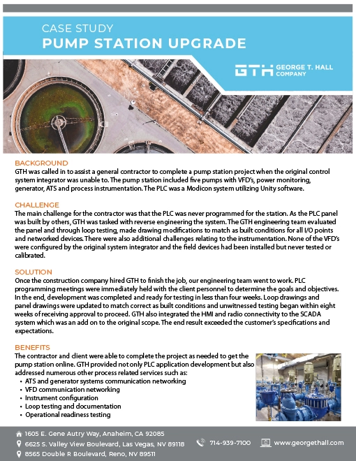 Water and Wastewater Case Study